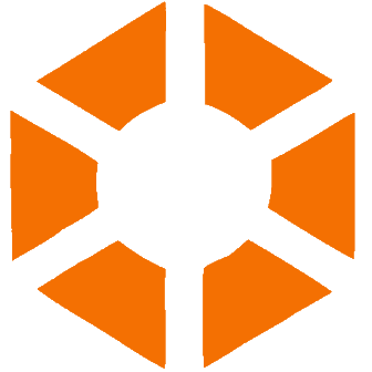 Icon gelb rotierender Stern